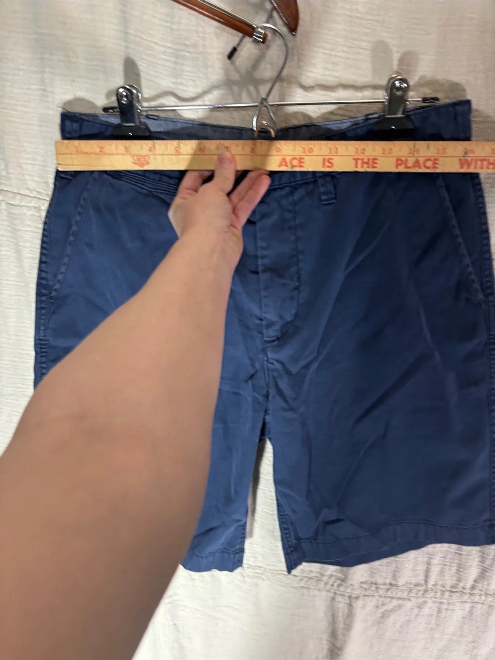 Ralph Lauren Dark Navy Flat-Front Chino Shorts